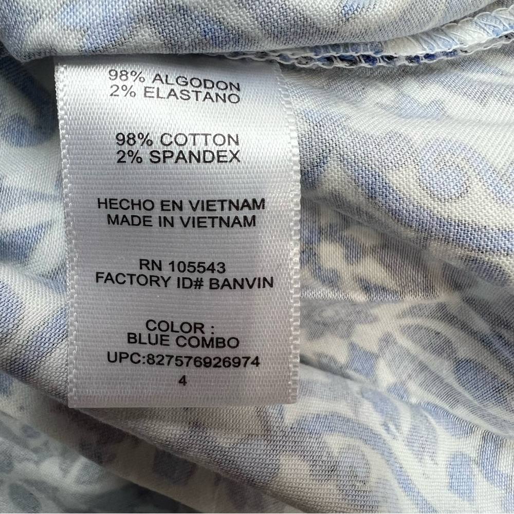 Milly for Design Nation Blue White Aztec Boho Print Fit & Flare Dress Size 4 - Picture 5 of 9